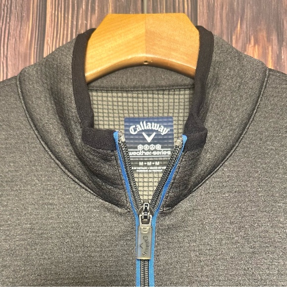 CALLAWAY GOLF WEATHER SERIES 1/4 ZIP PULLOVER SWEATSHIRT - MENS SIZE MEDIUM - Picture 3 of 4